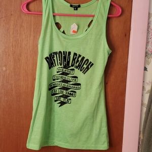 Green Daytona Beach tank top